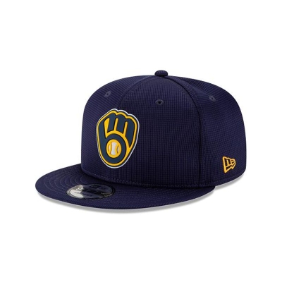 Sapca New Era Milwaukee Brewers MLB Clubhouse Collection 9FIFTY Snapback - Albastri